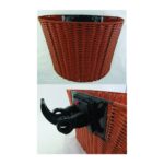 Καλάθι  Πλαστικό Rattan ELMO Brown