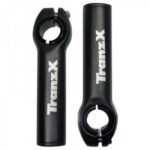 TRANZ X JD-898 BAR END ALLOY 6061 80MM BLACK AKROTIMONA