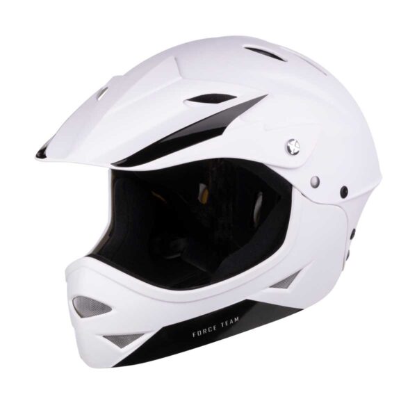FULL FACE FORCE DOWNHILL BICYCLE HELMET WHITE SIZE 54-58CM