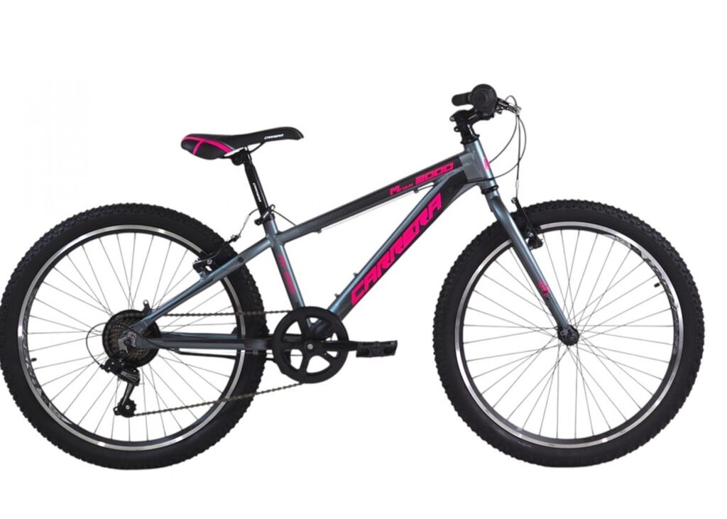 CARRERA M4 2001 KIDS BIKE ALLOY GREY PINK